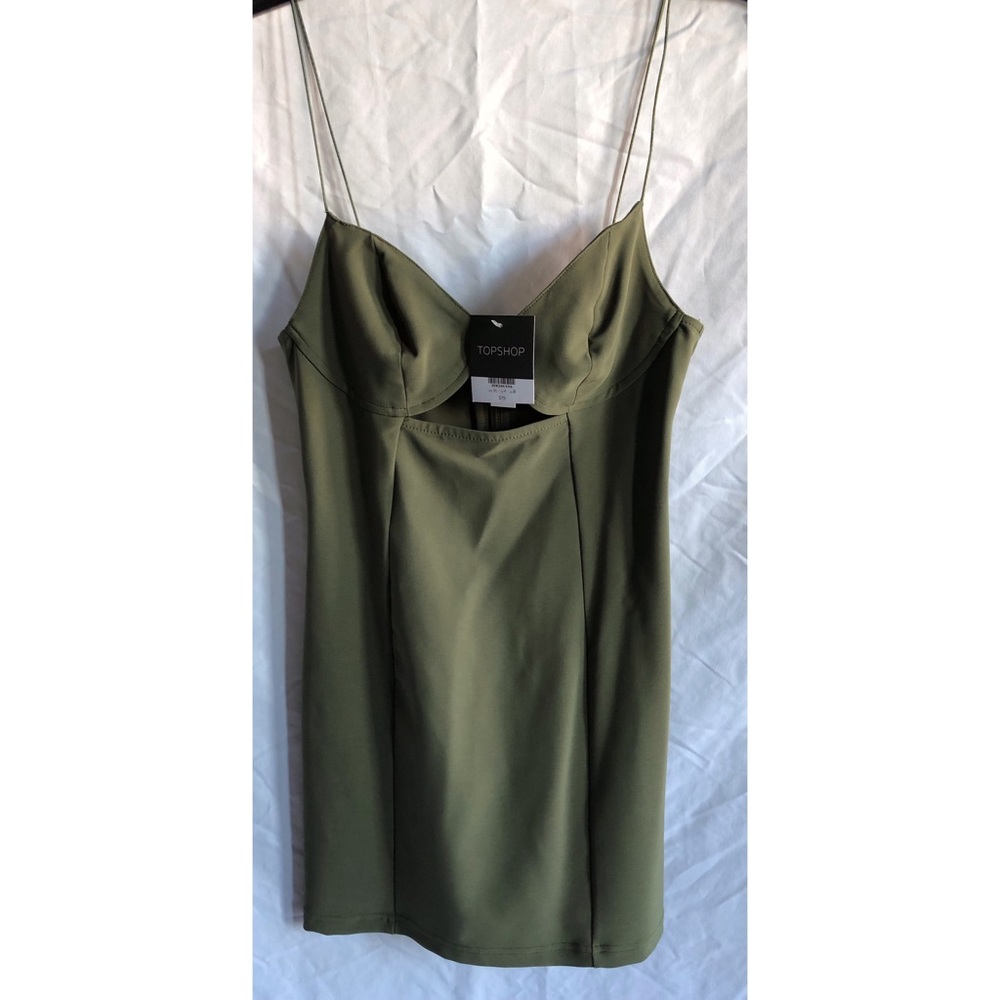 Topshop Olive Mini Dress